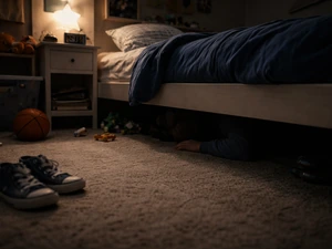 Kansas Babysitter Finds Man Hiding Under Child's Bed