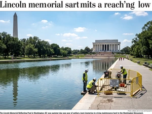 Trump's $14M Reflecting Pool Renovation Ends in Arrests